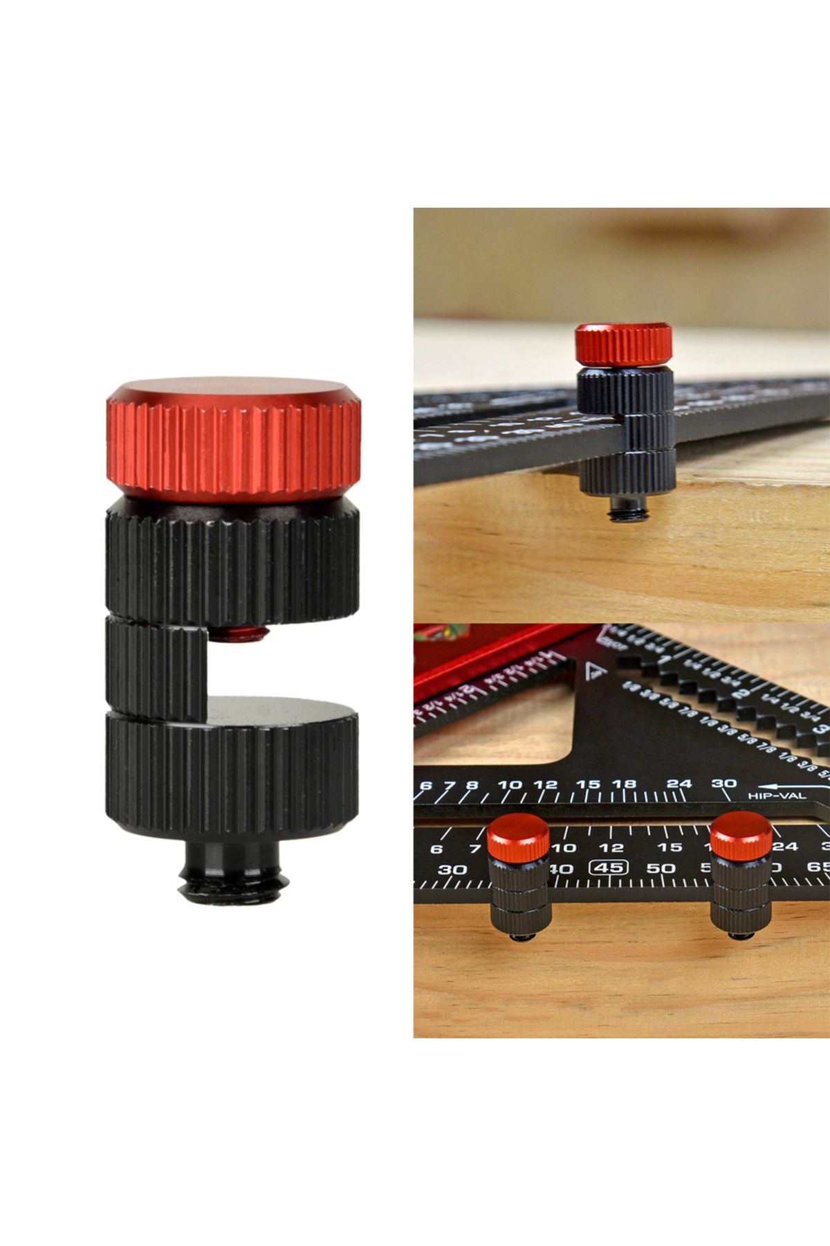 toohr-1/2Pc New Stair Gauges for Conventional Framing Square Stops Framing Tool for Fast Fixed Square, ... 2