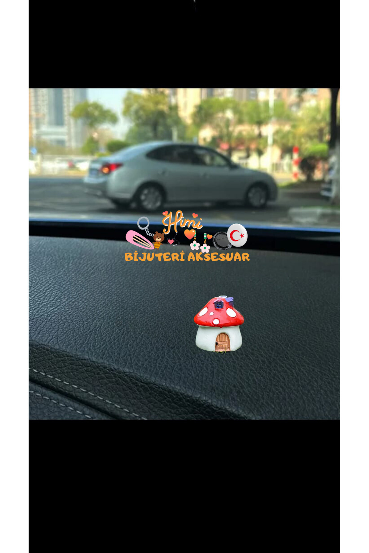 Mantar Ev Dikiz Aynası Süsü Ayna Süsü Araç İçi Araba Süsü Torpido Süsü Araç Oto Aksesuar
