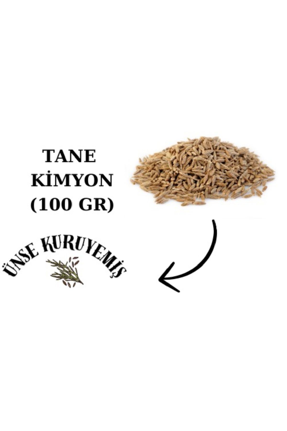 ÜNSEKURUYEMİŞ Tane Kimyon 100 Gr