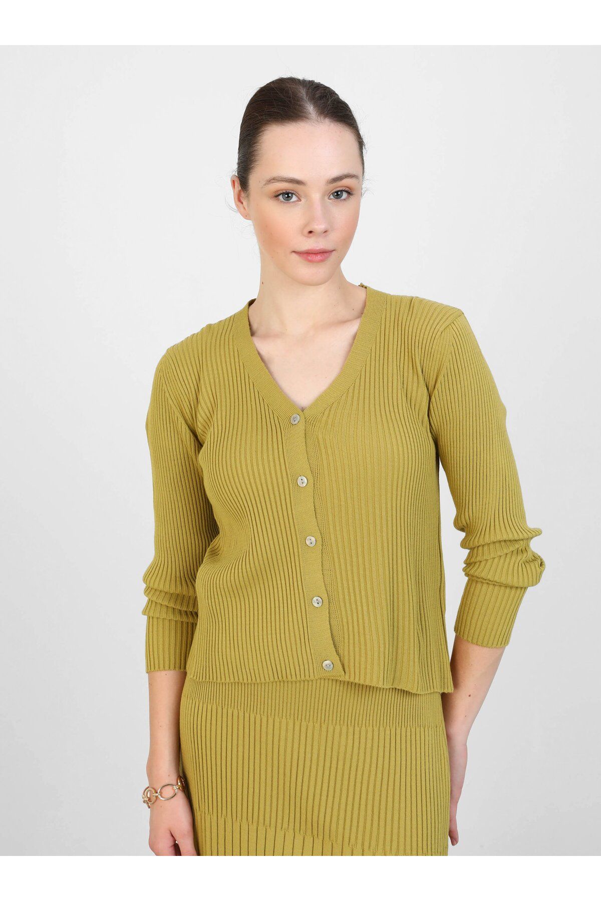 Refka-Oil Green Knitwear Set - Refka 4