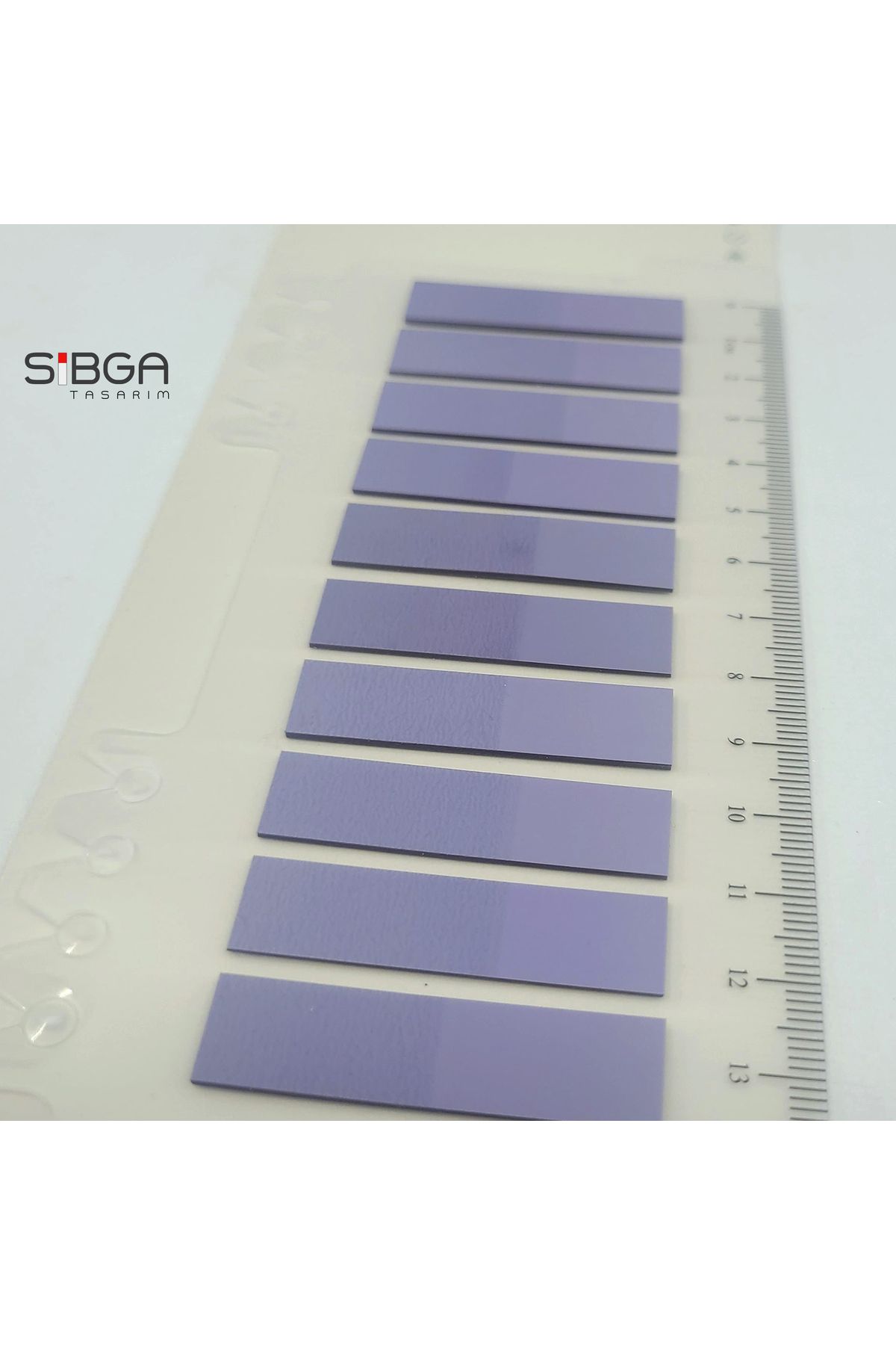 sibga tasarım-Purple Clear Color Post-It Note Paper - Bookmark Sticker 3