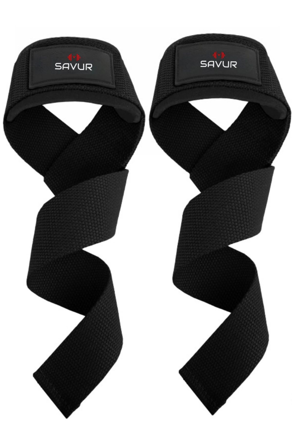 SAVUR Padded Lifting Straps Siyah Ağırlık Kaldırma Kayışı 2’li