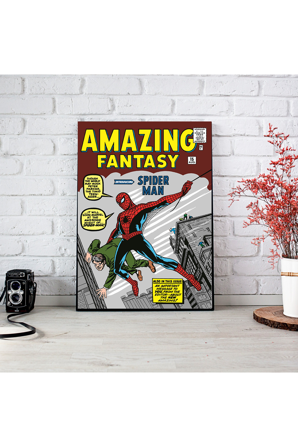 512 STORE Amazing Fantasy Spider Man Dergi Kapak Poster Dekor
