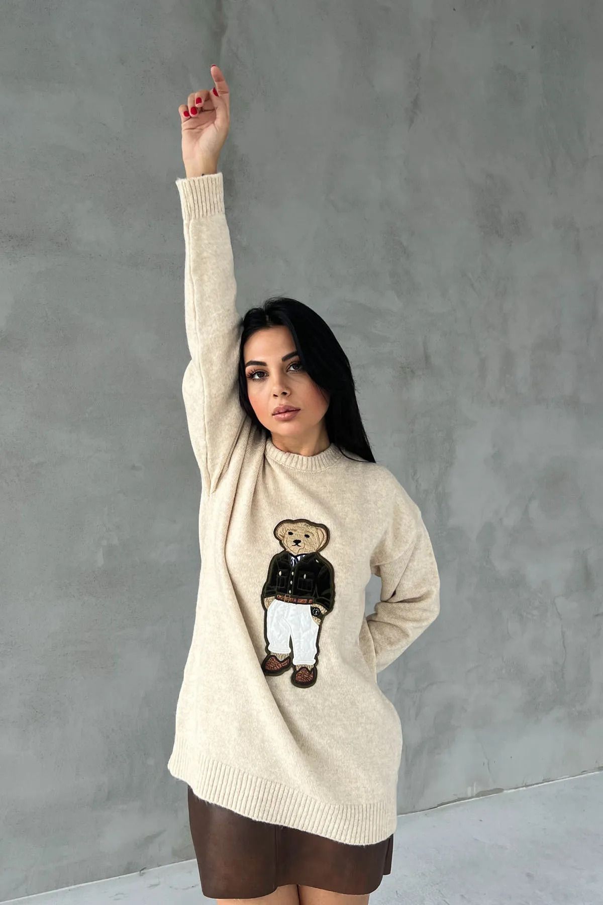 Camp Store ralph lauren Teddy Bear Örme Kazak