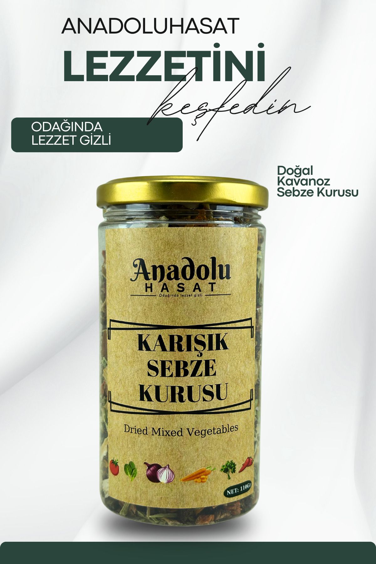 ANADOLU HASAT Karışık Sebze Kurusu 110Gr