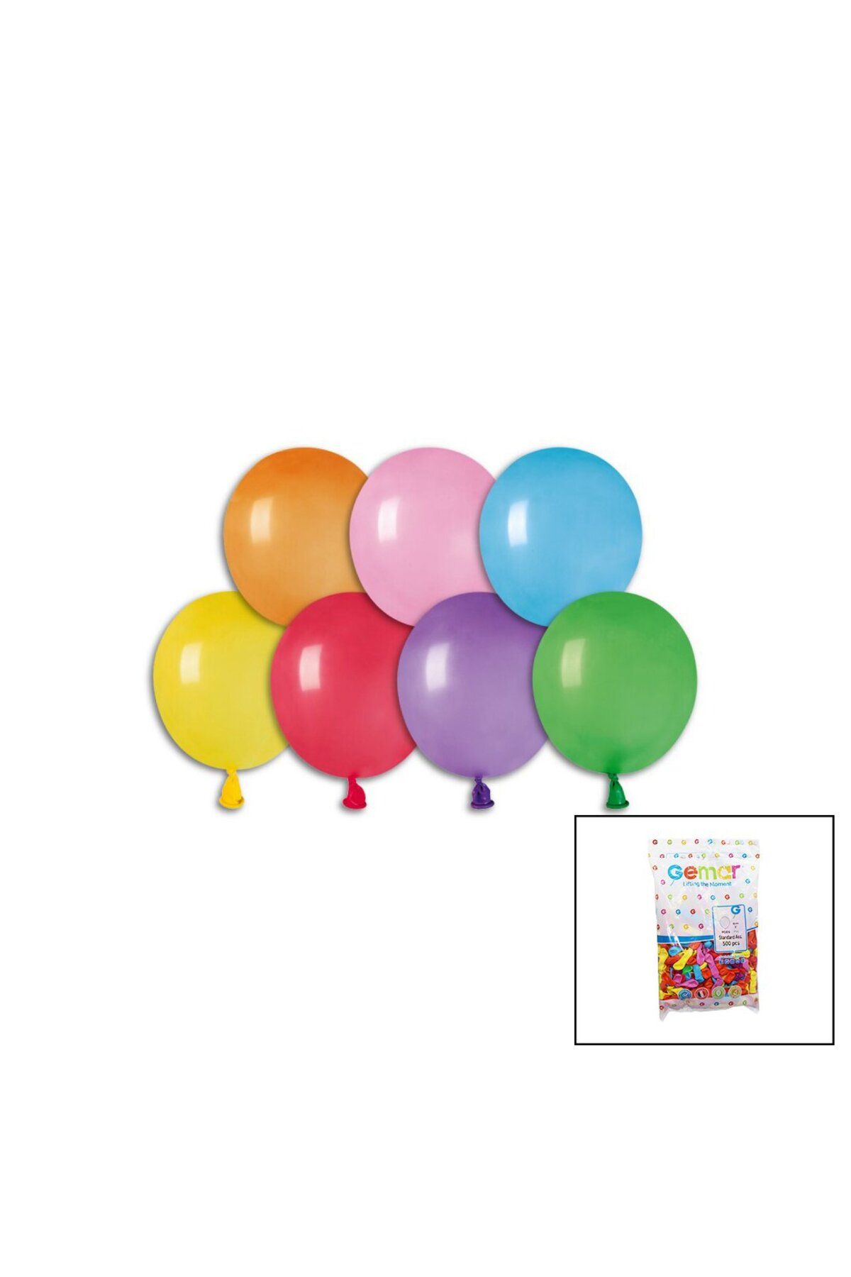 feifei RENKLİ SU BALON 3 İNÇ - 8CM - 500PCS (4767) - AYS8398-7049