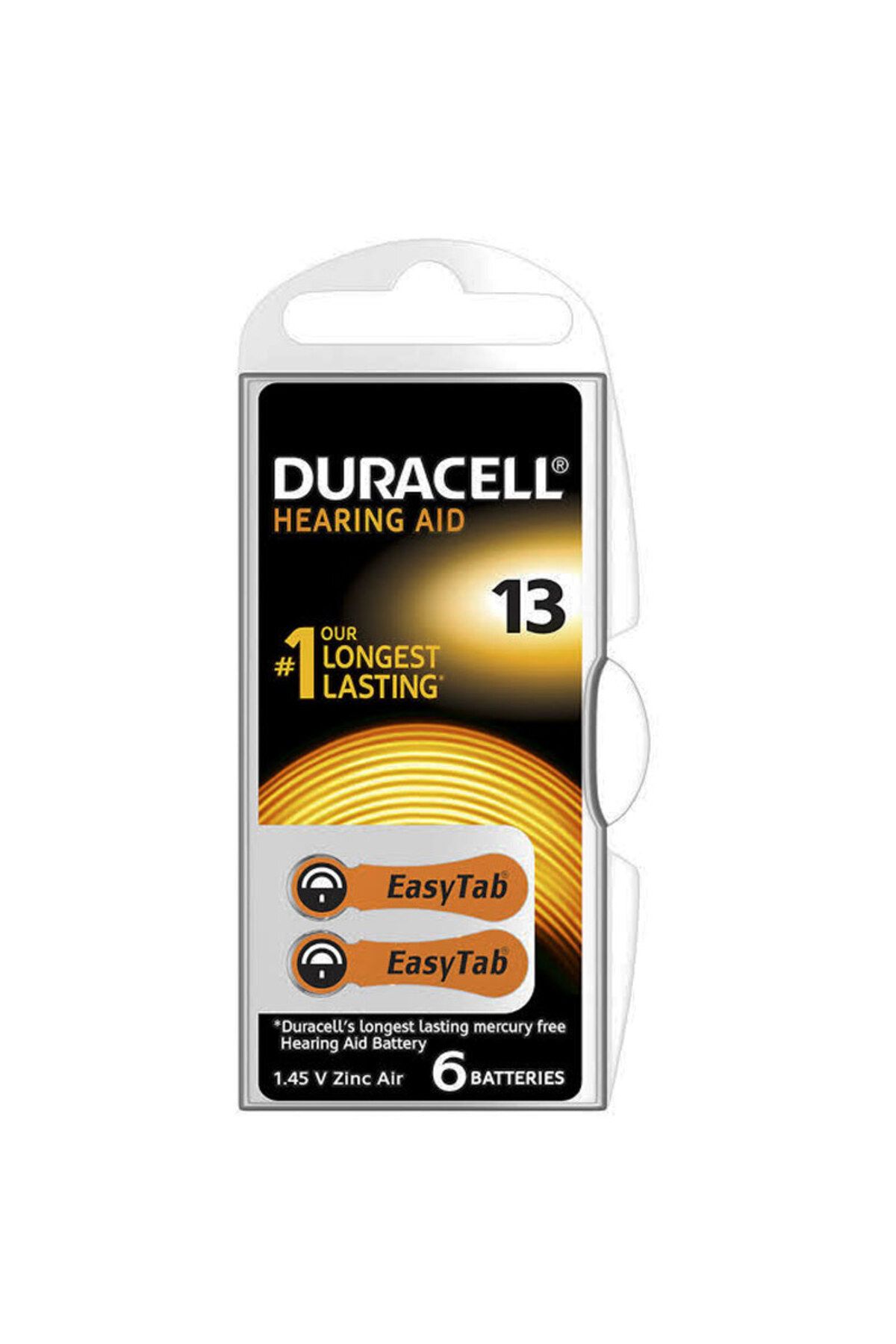 demila DURACELL 13 NO KULAKLIK PİLİ 6LI PAKET (4767) - MLA1871-8728
