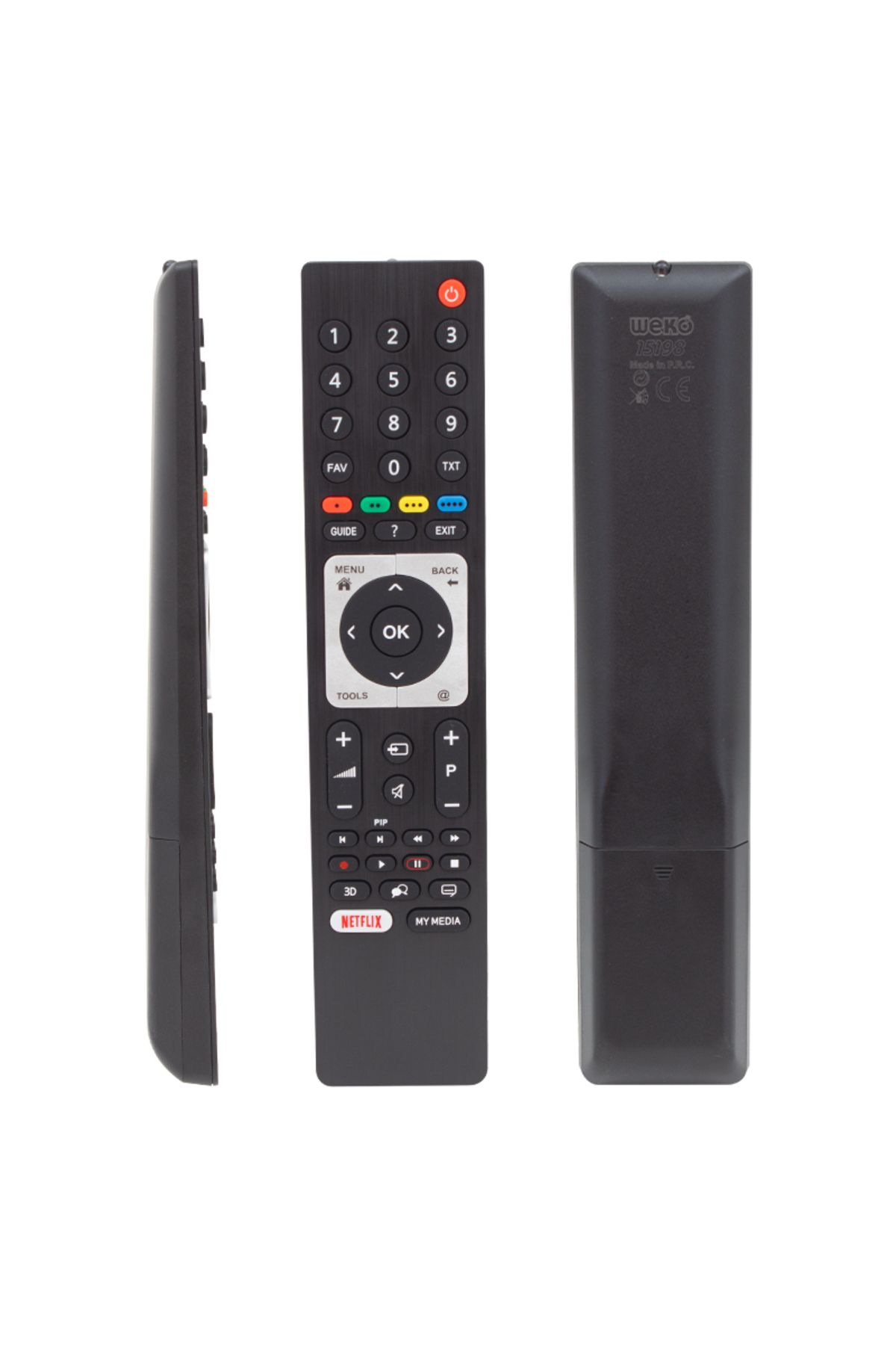 feifei ARÇELİK-BEKO RC 3304805/01B RM-L271B NETFLIX TUŞLU LCD-LED TV KUMANDA (TS5187R-A1 - AYS8110-2740