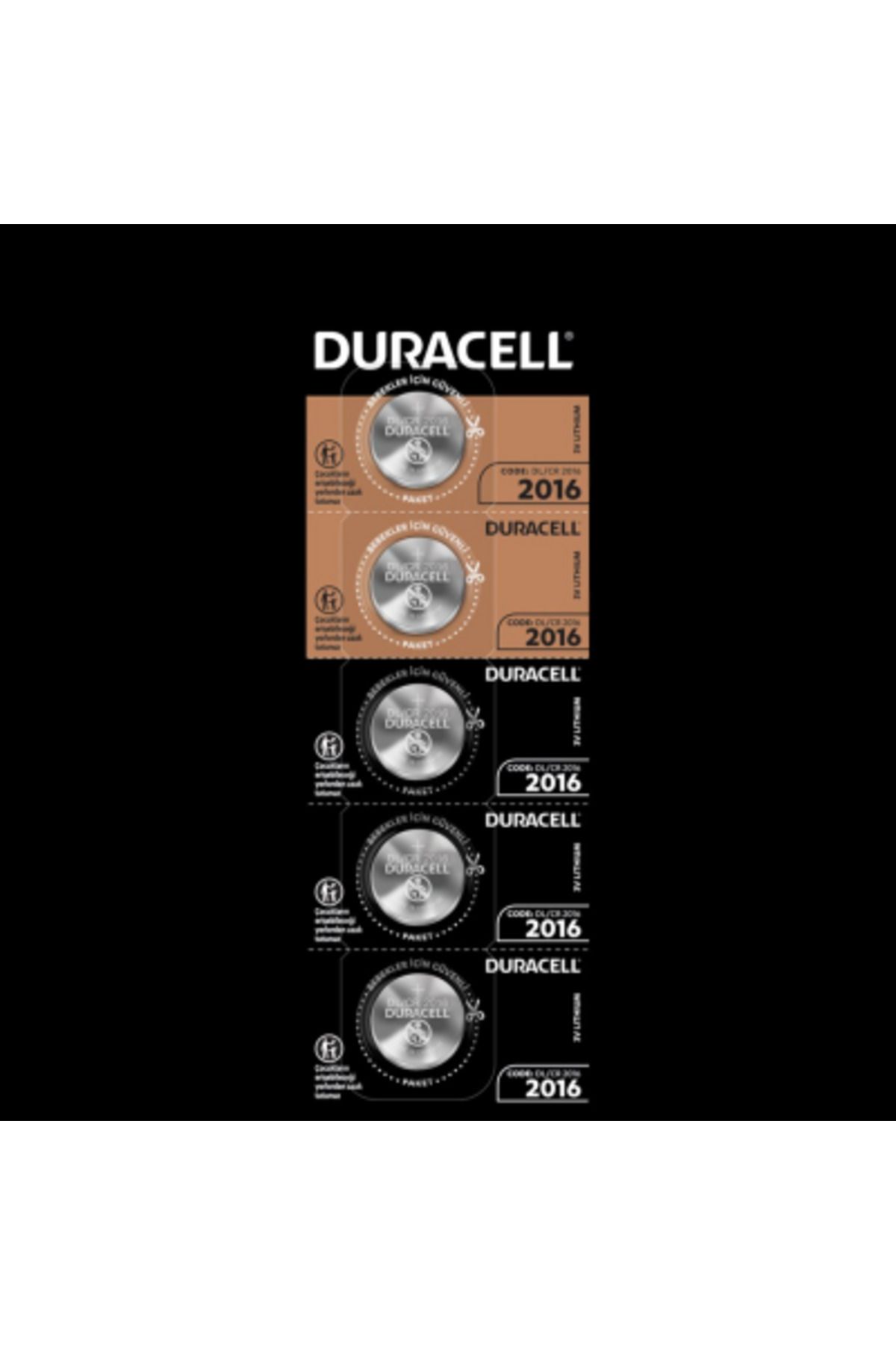 feifei DURACELL 2016 PARA PİLİ 5Lİ KART (4767) - AYS4674-8616