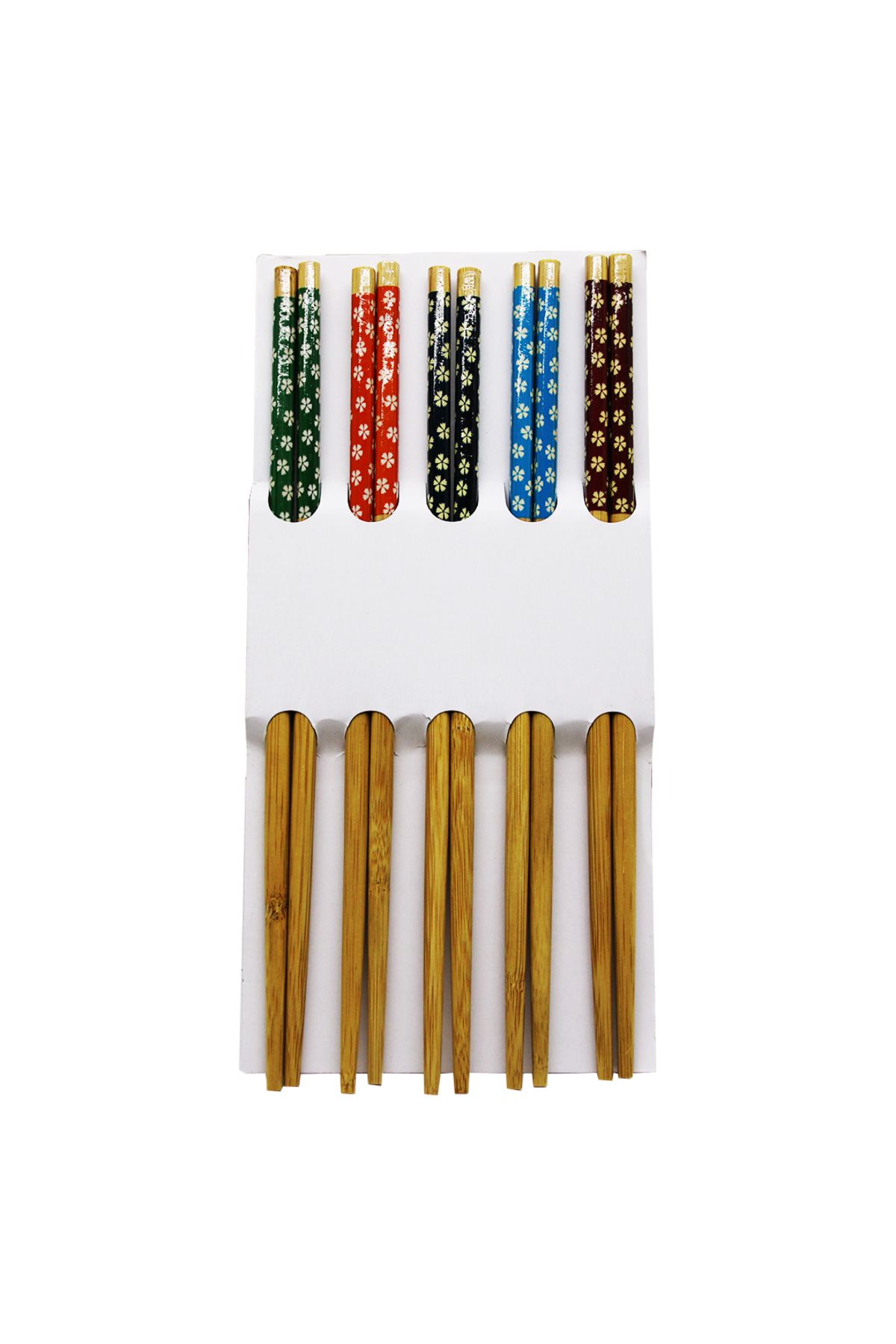 feifei BAMBOO CHOPSTİCKS DESENLİ BAMBU 10 PARÇA STICK ÇİN ÇUBUK SUŞİ KAŞIK (4767) - AYS9839-3758