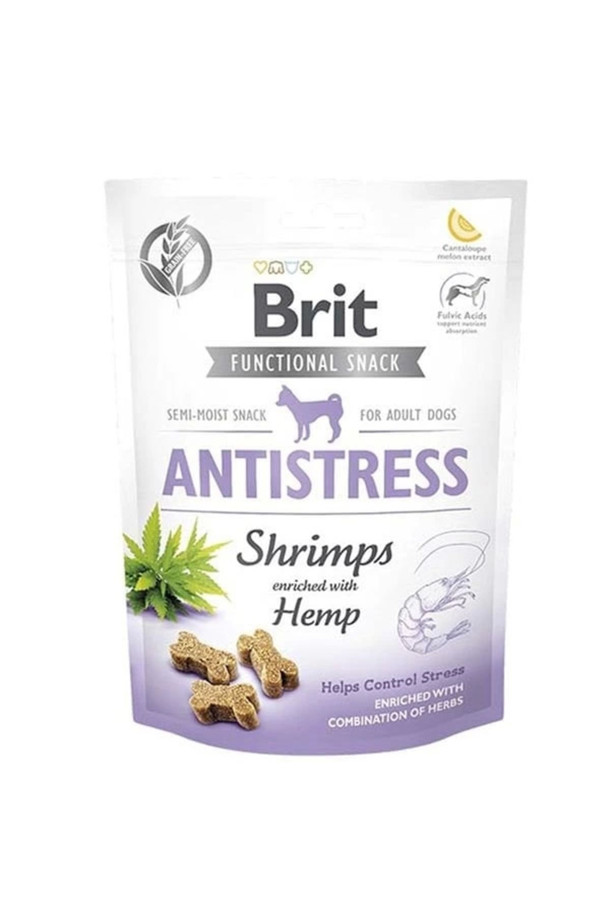 Brit Functional Snack Antistress Karidesli Ve Kenevirli Köpek Ödülü 150 gr (STT:12/2024) - Petshopun