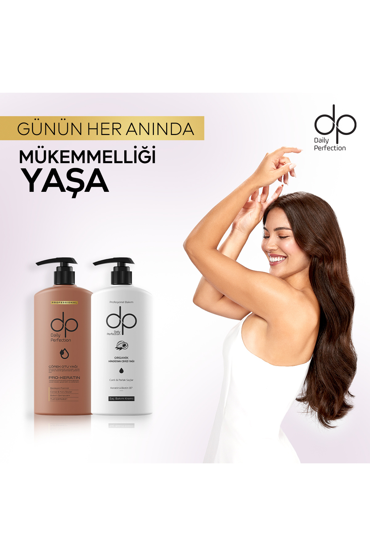 dp Daily Perfection-800 ml Shampoo Black Cumin Oil & 500 ml Coconut Conditioner 4