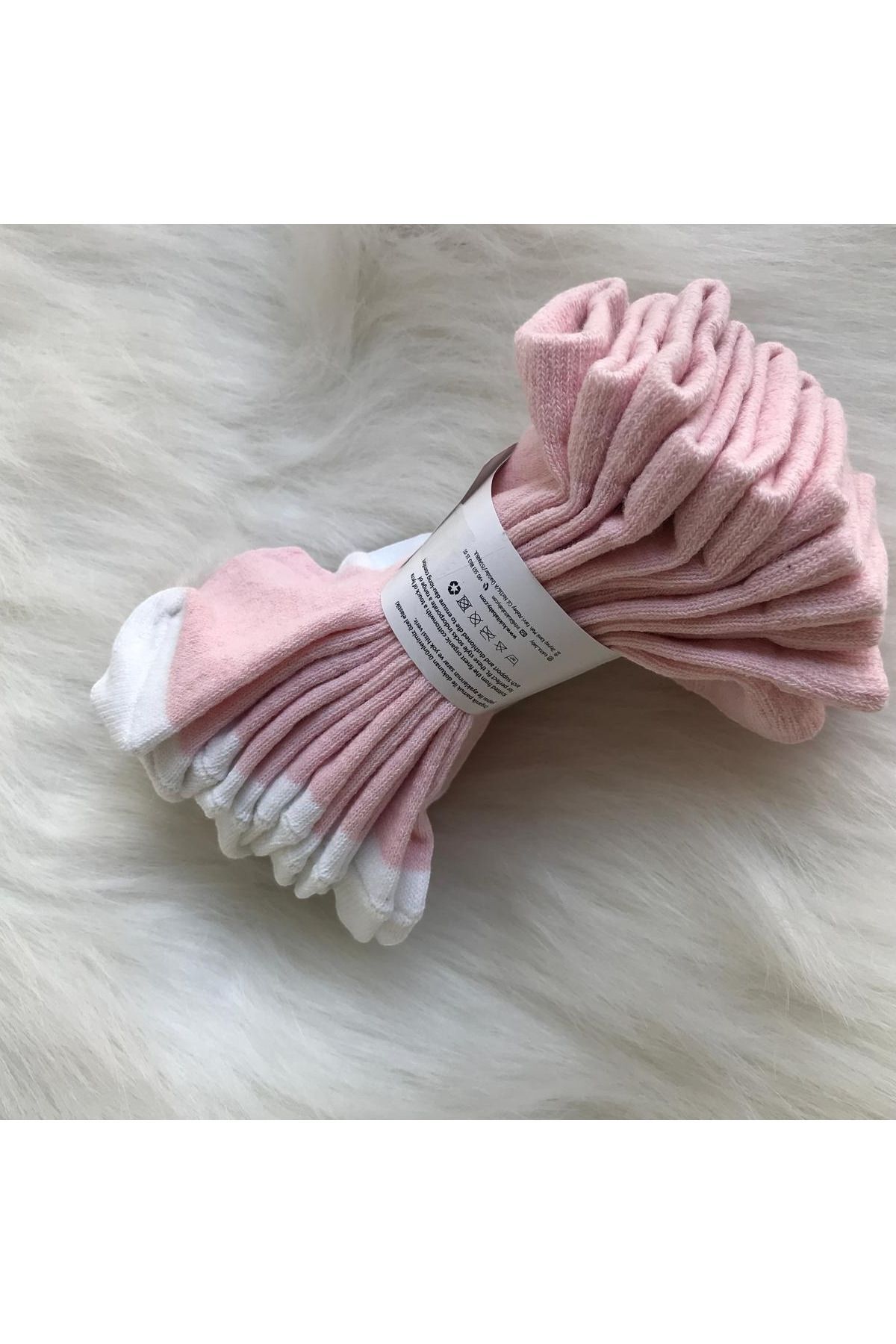 Kukita 4 Lü Pembe Beyaz Çocuk & Bebek Çorabı fotoğrafı 3 (önizleme)