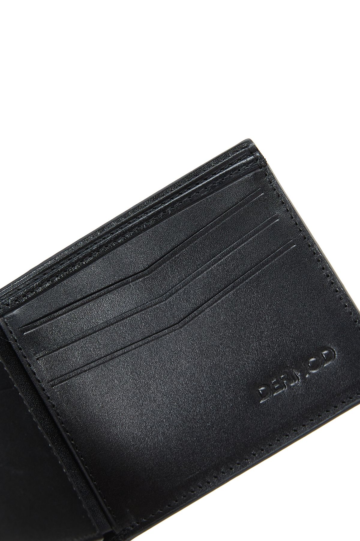 Derimod-Black Leather Men's Wallet - 000a2d308326 8