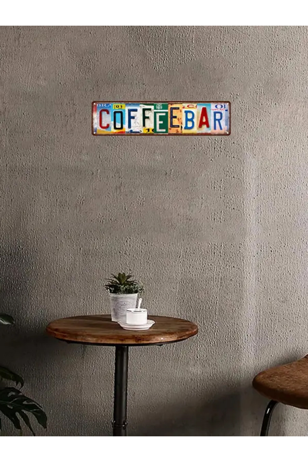 Kahve Bar Ahşap Duvar Tablosu | Retro Tarz | Kafe Dekoru| Kahve Temalı 4