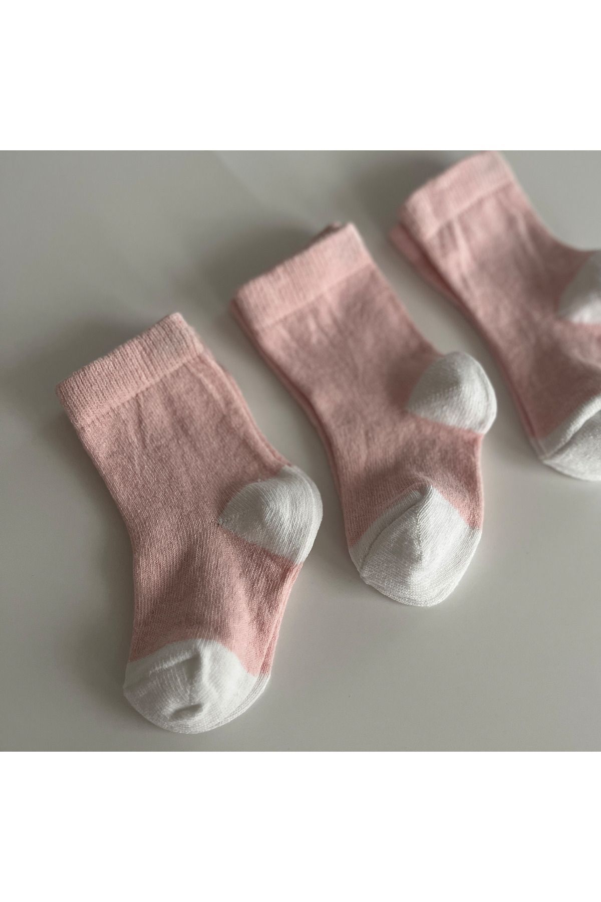 Kukita 4 Lü Pembe Beyaz Çocuk & Bebek Çorabı fotoğrafı 5 (önizleme)