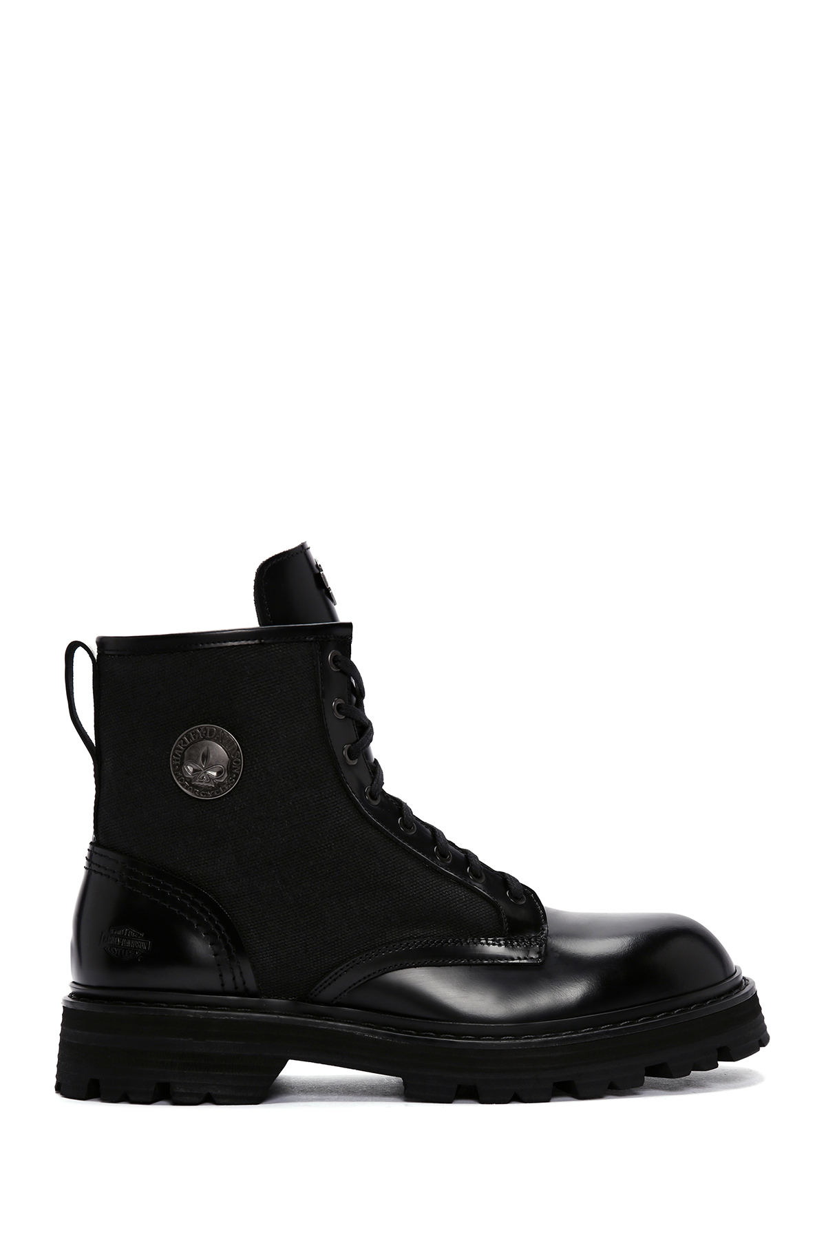 Harley Davidson Erkek Siyah Jesus Exc Bağcıklı Deri Postal Bot