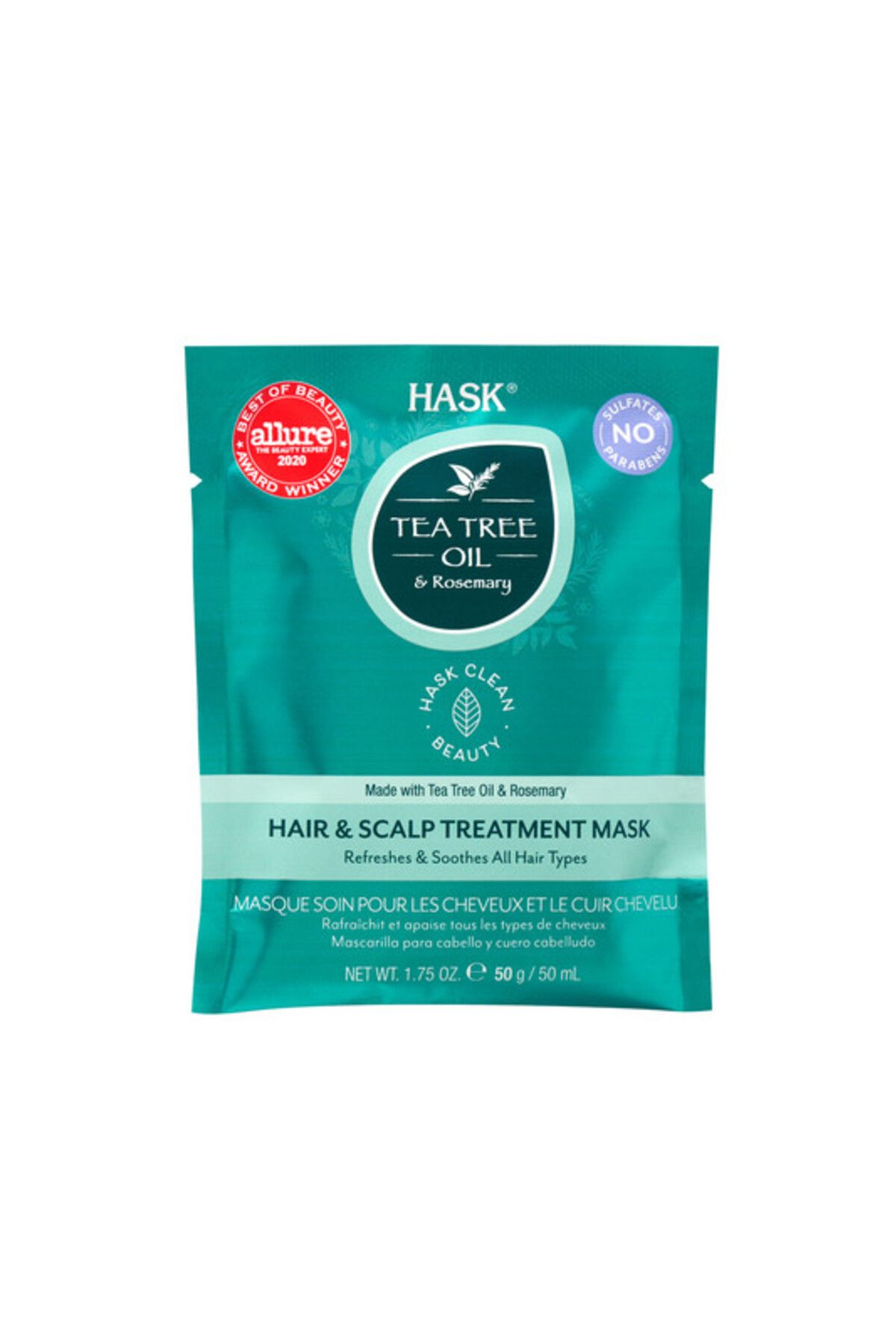 HASK-Tea Tree Hair & Scalp Treatment Mask 50g 1