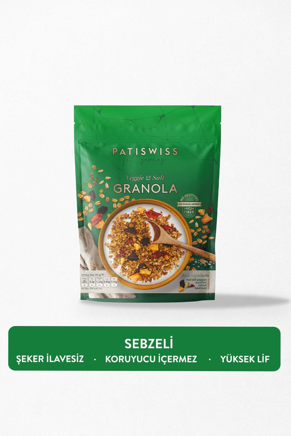 Patiswiss Sebzeli Tuzlu Granola Doypack 300g