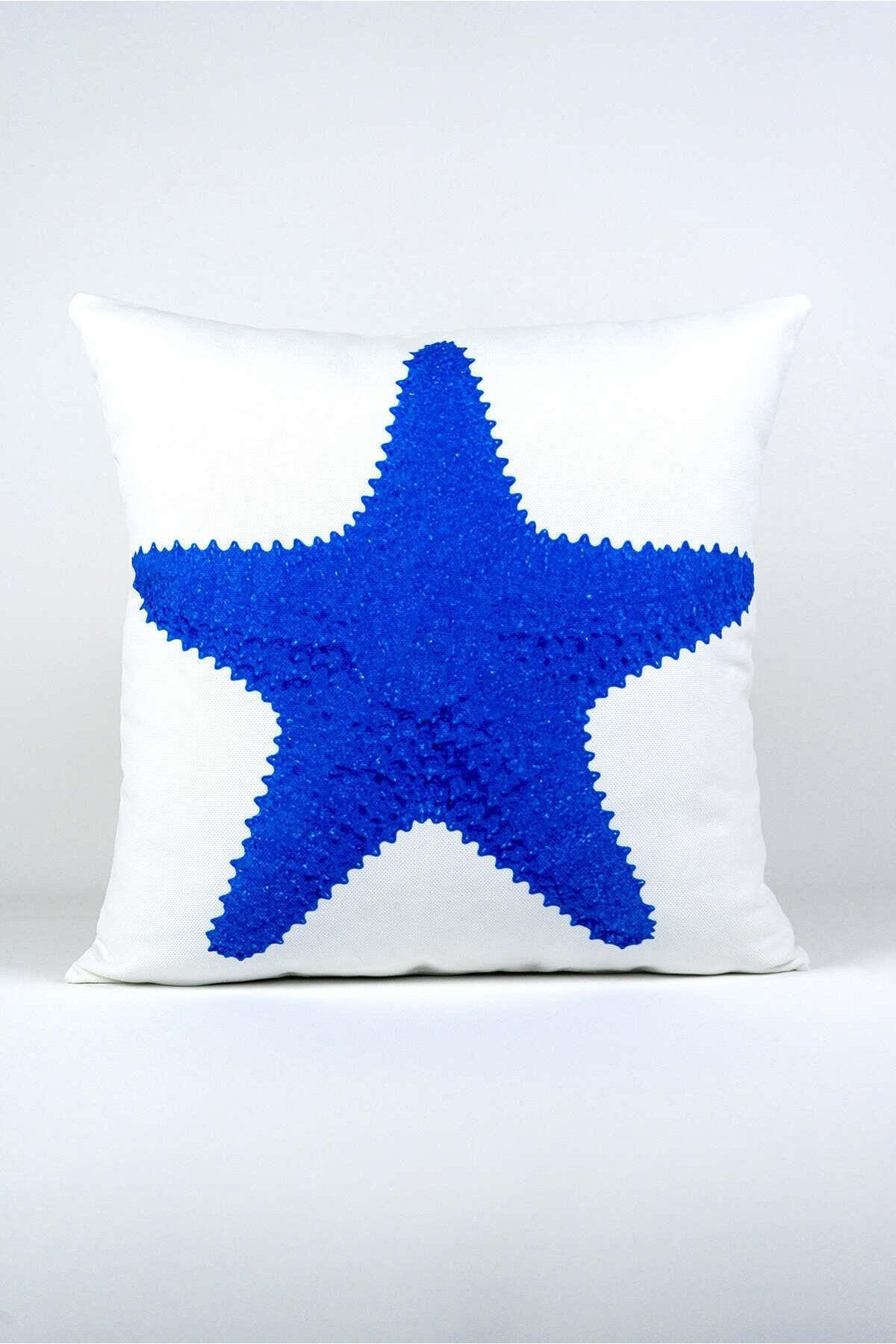 Cango Home-Blue Marine Patterned 4-Piece Digital Printed Throw Pillow Set - 4Kmbs001-Ct 8