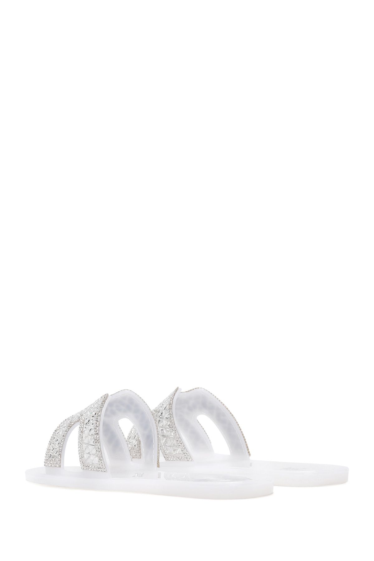 Derimod-White Stone Women's Jelly Slippers - 24sfe4919pv 6