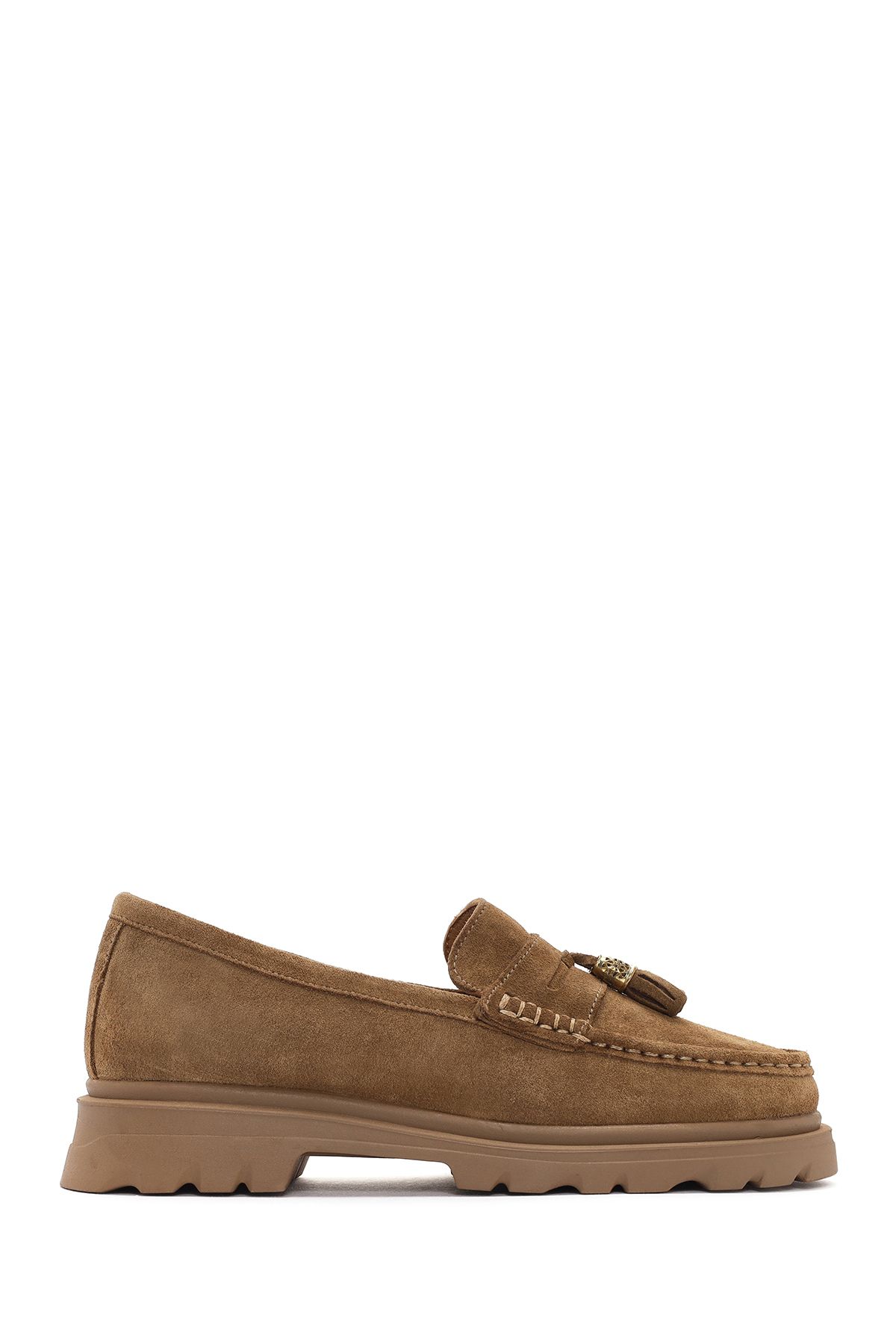 لوفر چند رنگ زنانه Taba چرمی Loafer 24SFD420110 Derimod