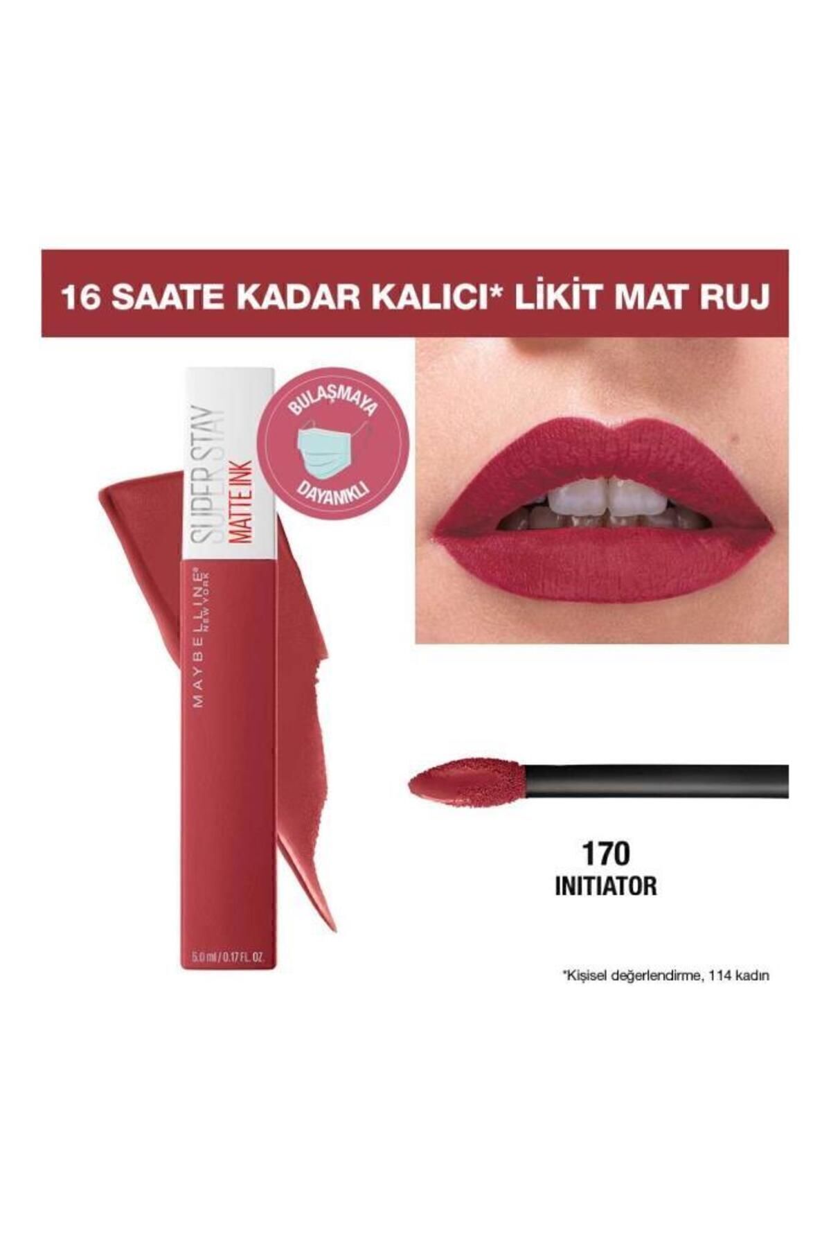 Maybelline New York Super Stay Matte Ink Likit Mat Ruj - 170 Initiator - Pembe-7