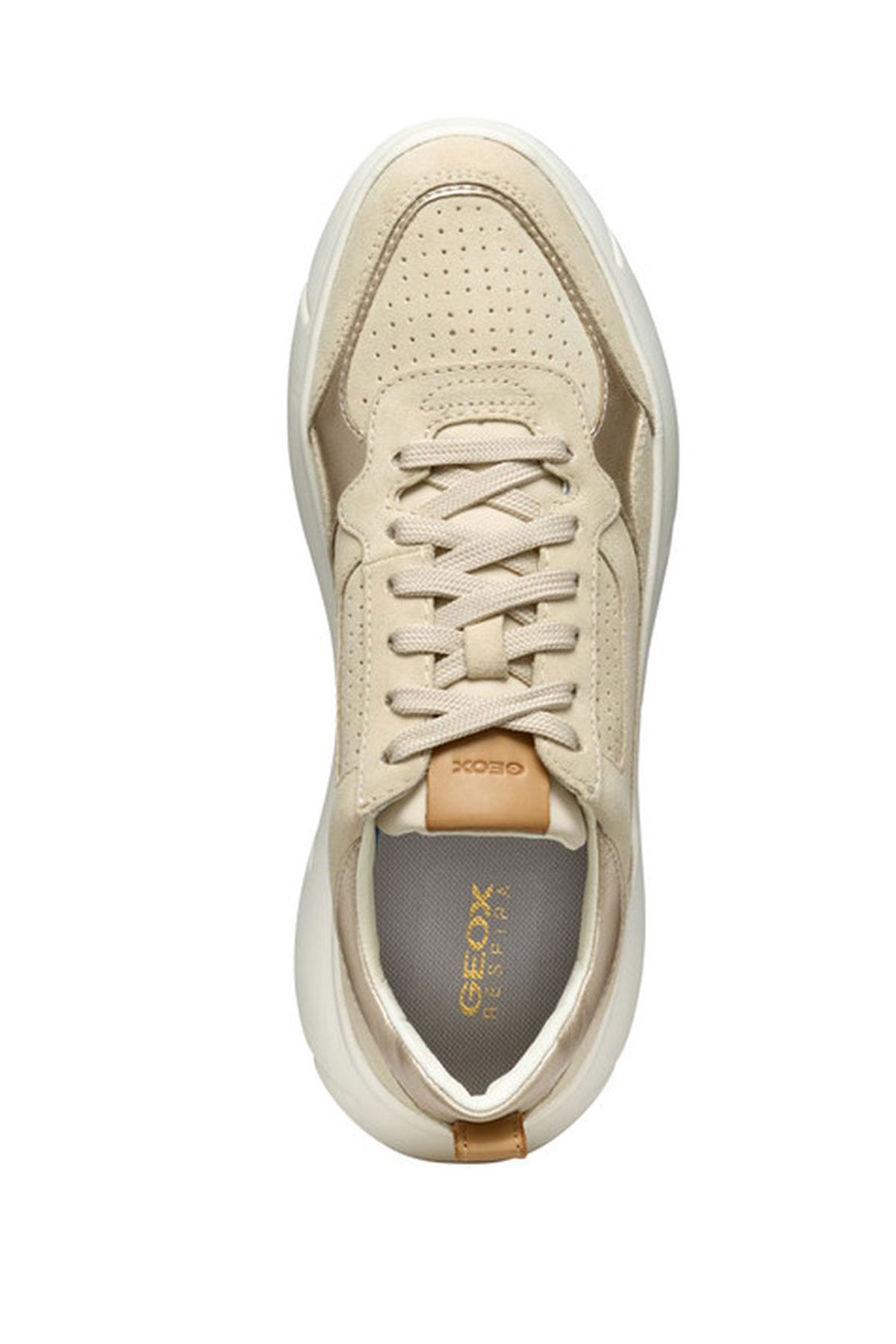 Geox-Geox Beige Trainers Womens Shoes 5