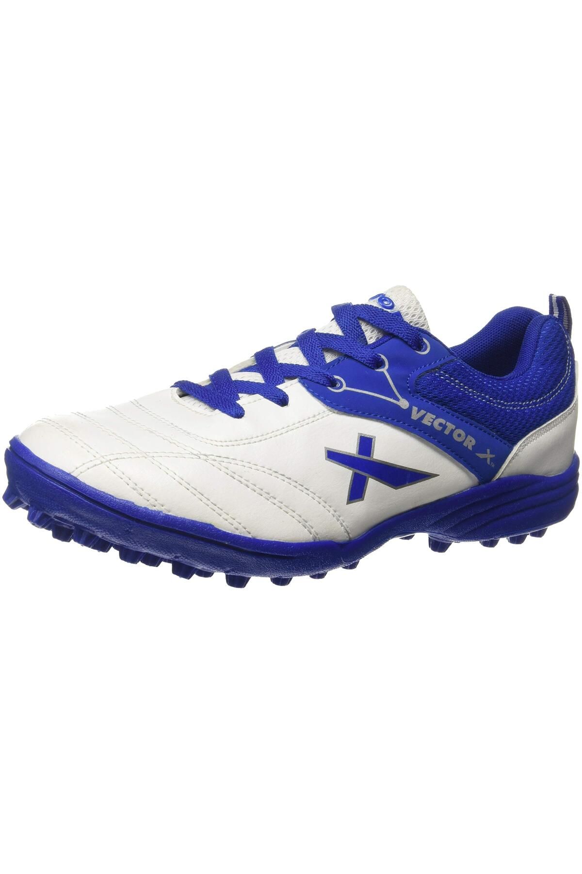 Vector X-Blaster Cricker Shoes | White/Blue | For Boys and Men | 5 UK, 6 US, 39 EU 1