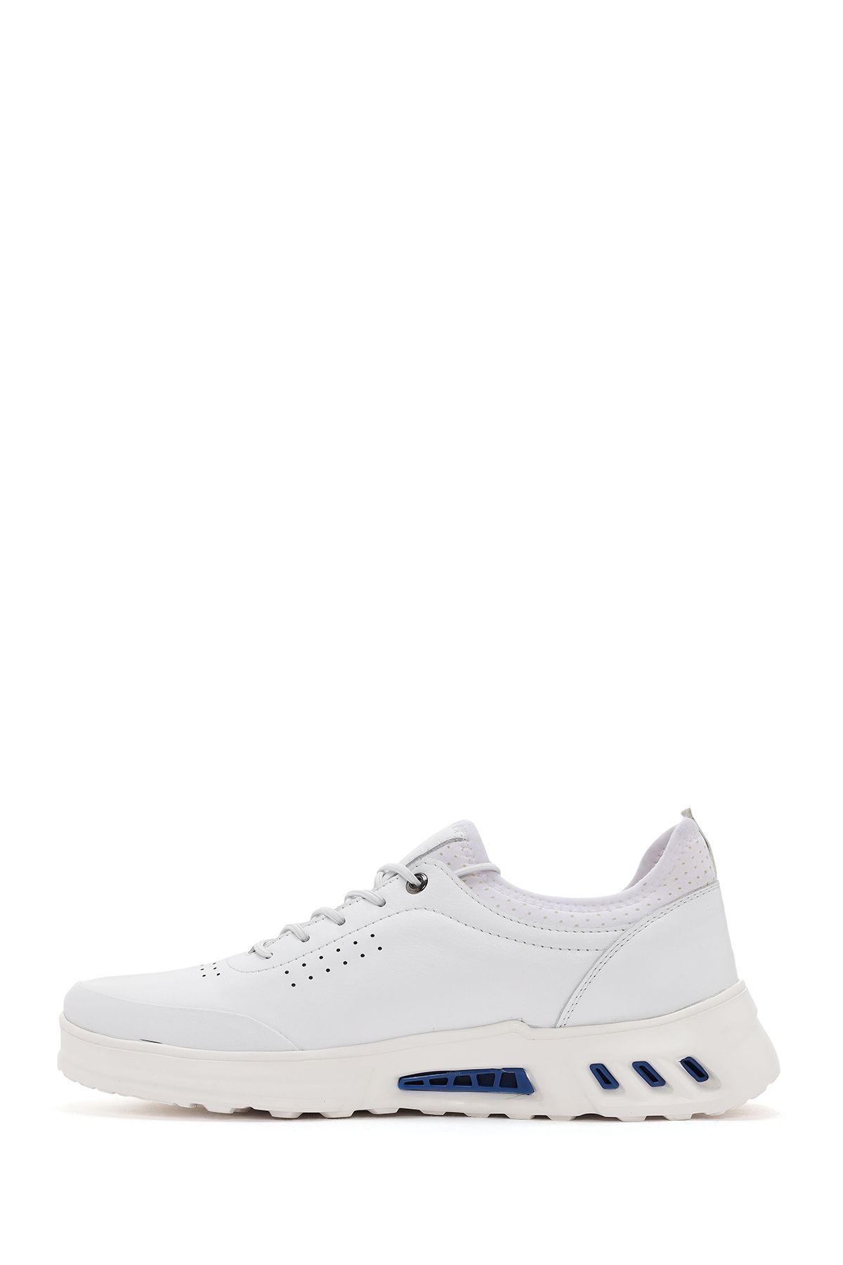 Derimod-White Leather Sneaker - Men's, Lace-up, 24sfd623418 2