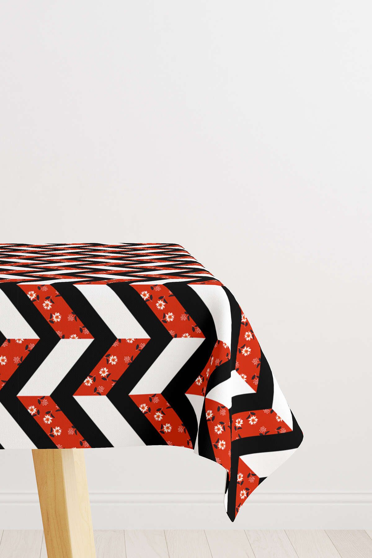 Cango Home-Geometric Patterned Digital Printed Tablecloth 2