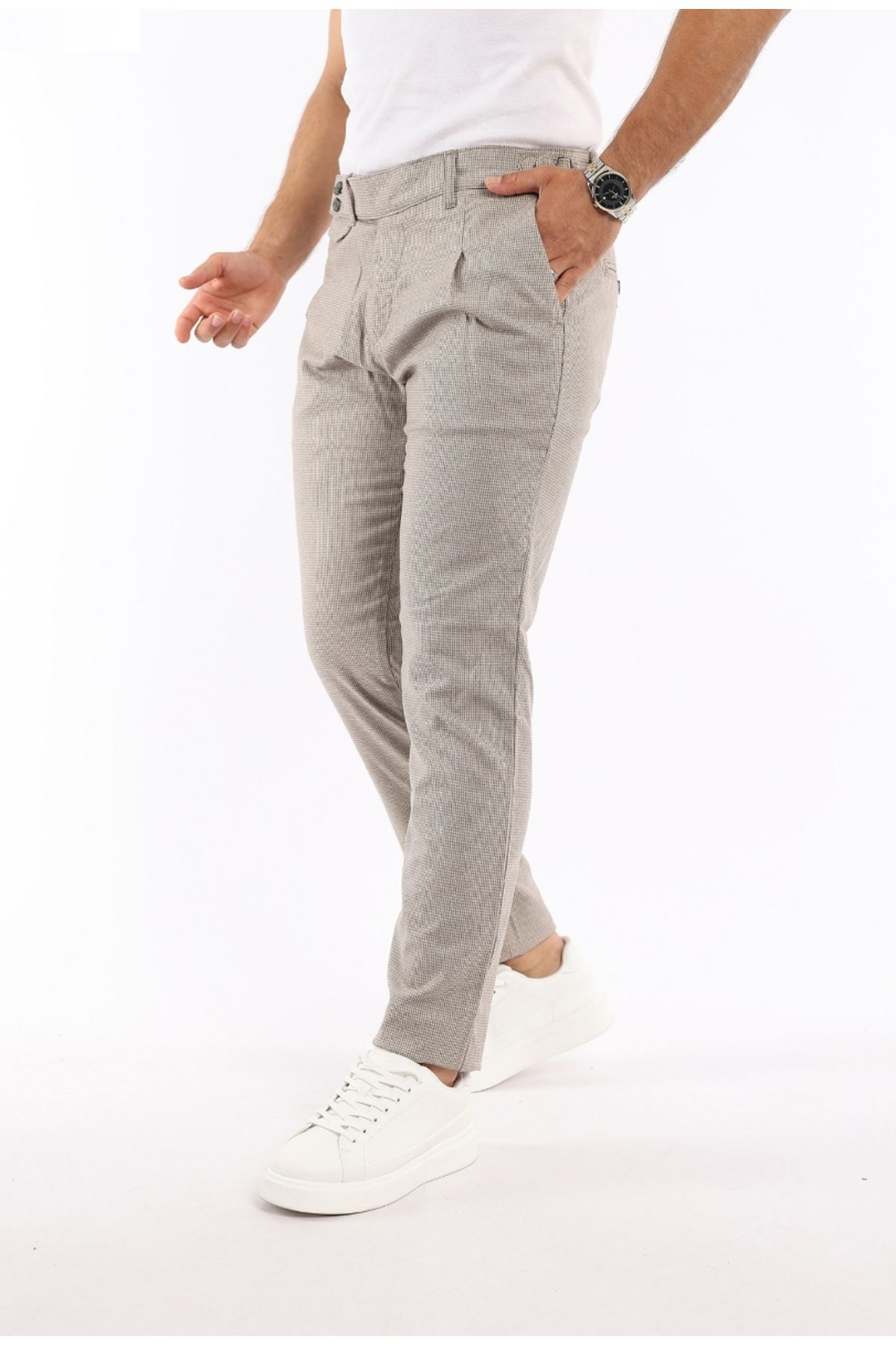 Brango-Beige Chino Trousers 2