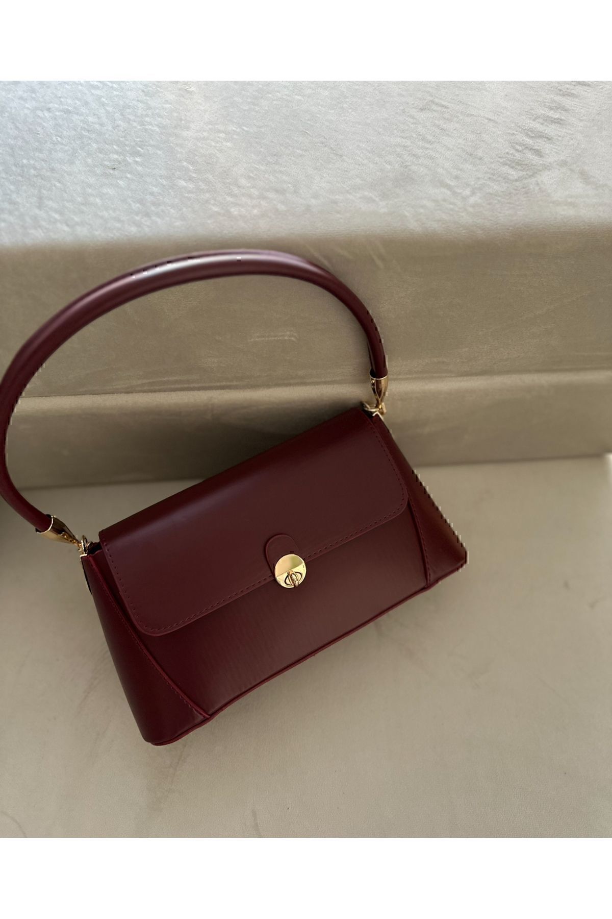 Boutiquehaki Caryle Baget Çanta Bordo fotoğrafı 4 (önizleme)