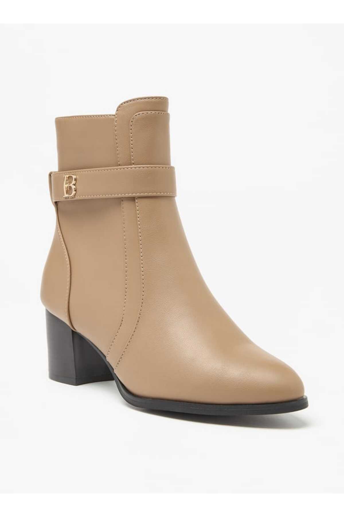 Flora Bella by Shoexpress-Flora Bella Solid Boots with Zip Closure and Block Heels 1