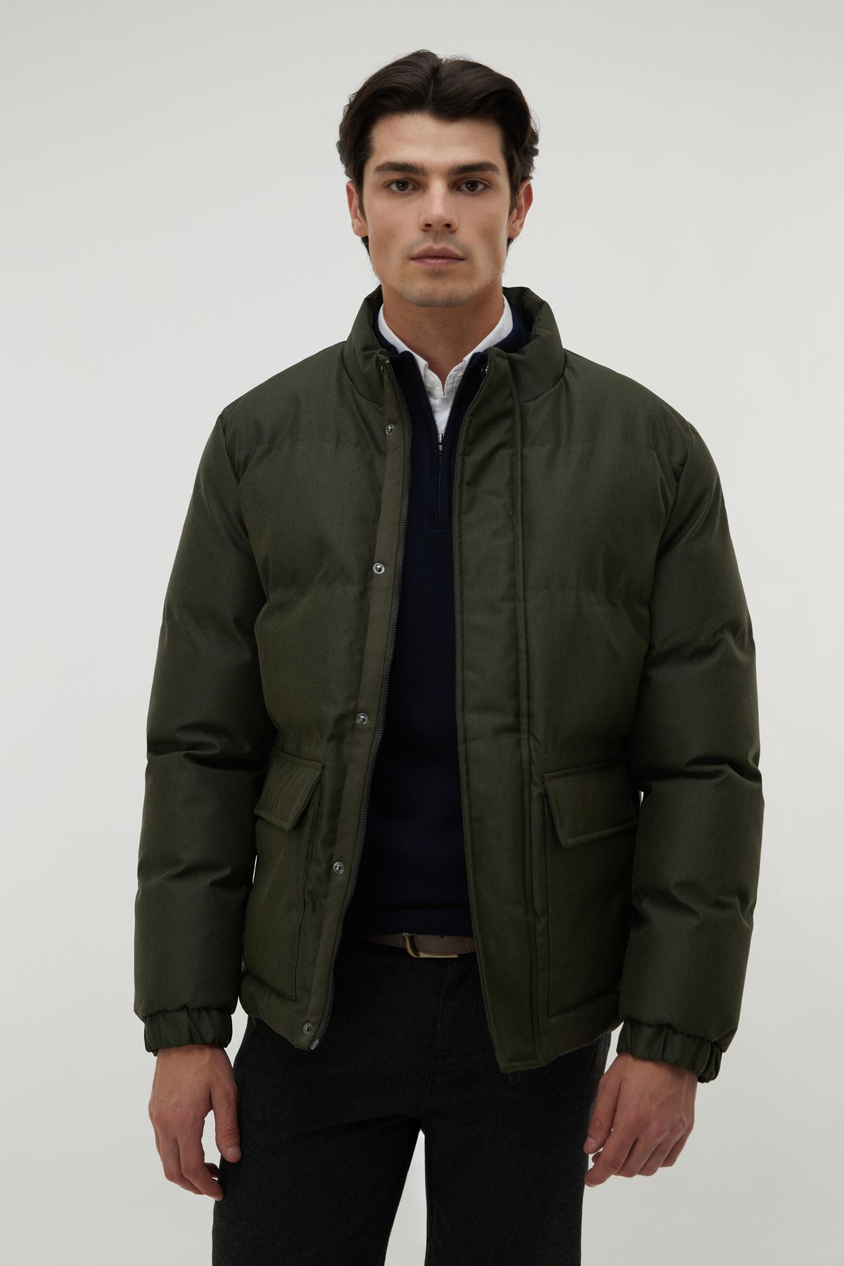 Mudo-Stand Collar Puffer Jacket 1