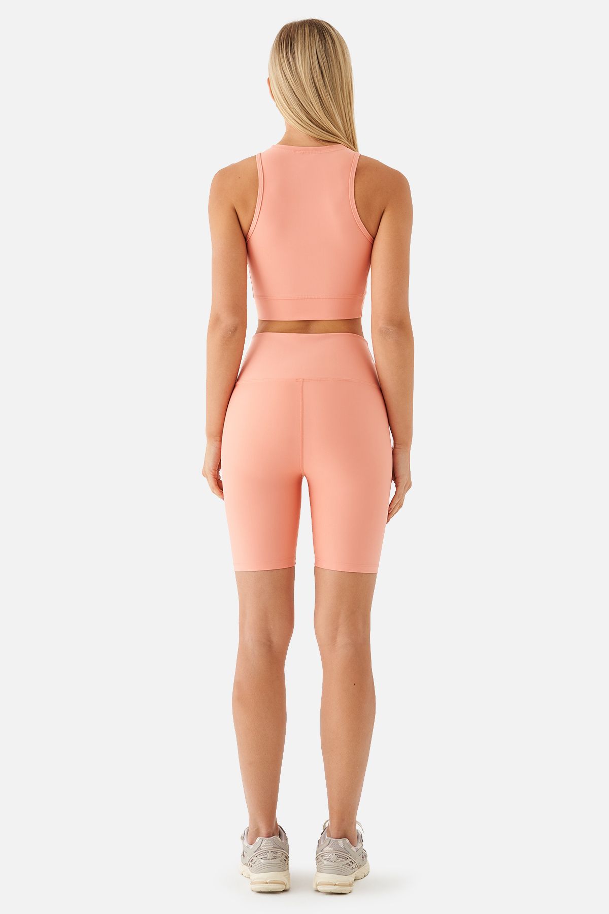 Superstacy-Violet Biker Peach Sports Leggings 4