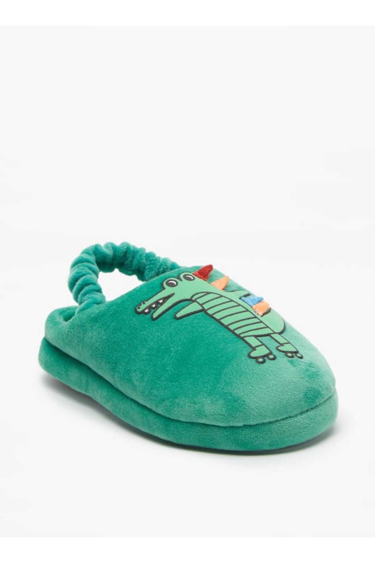 COZY-Alligator Detail Slip-On Bedroom Slippers 1