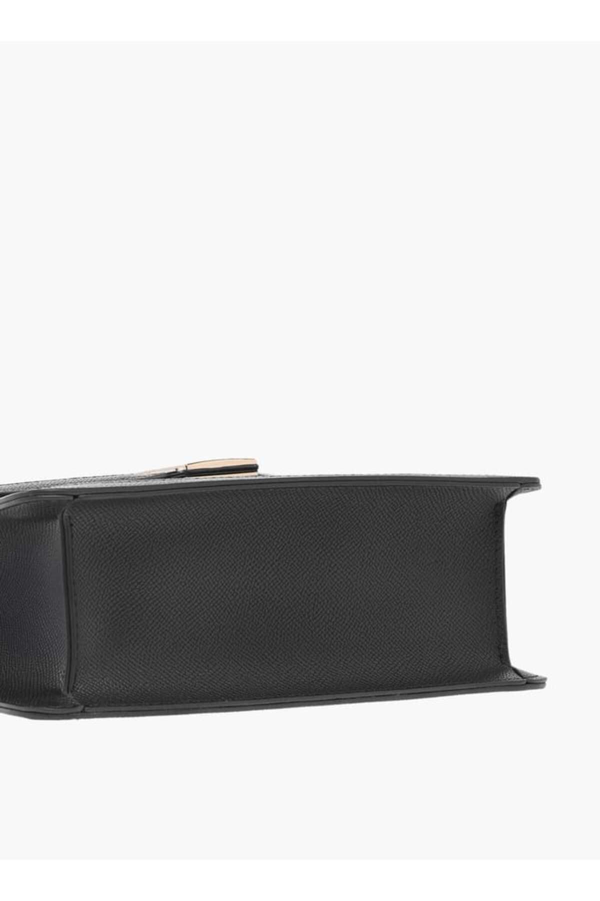 Celeste-Solid Satchel Bag with Flap Closure and Detachable Strap 6