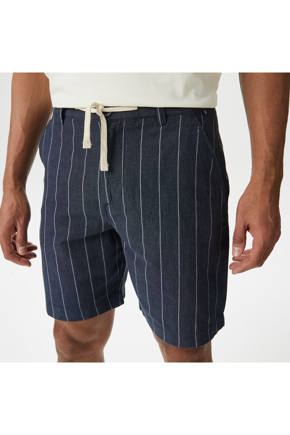 Nautica  Erkek Lacivert Classic Fit Bermuda - Görsel 4