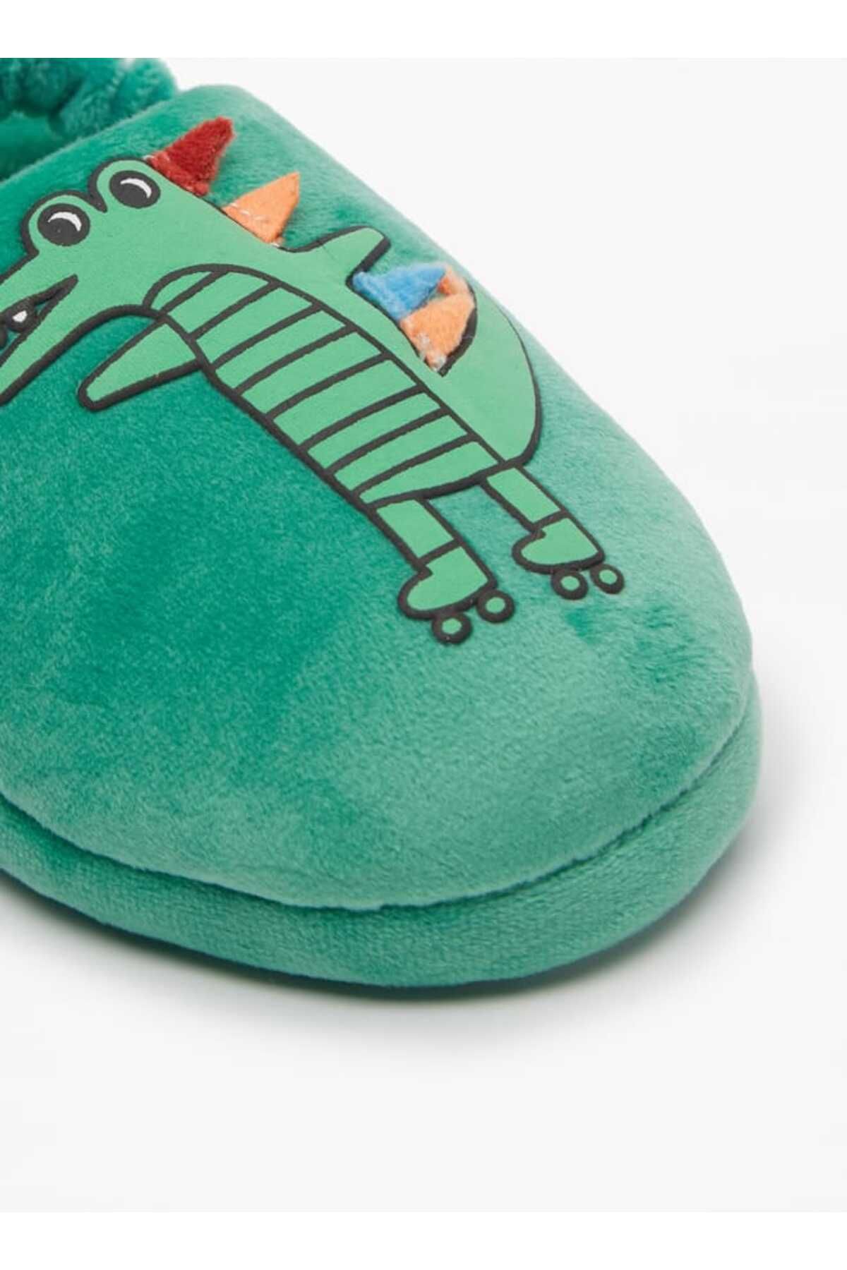 COZY-Alligator Detail Slip-On Bedroom Slippers 5