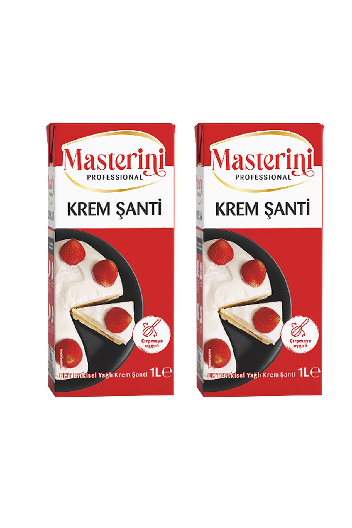 MASTERİNİ Krem Şanti 1 Litre Uht x 2 Adet