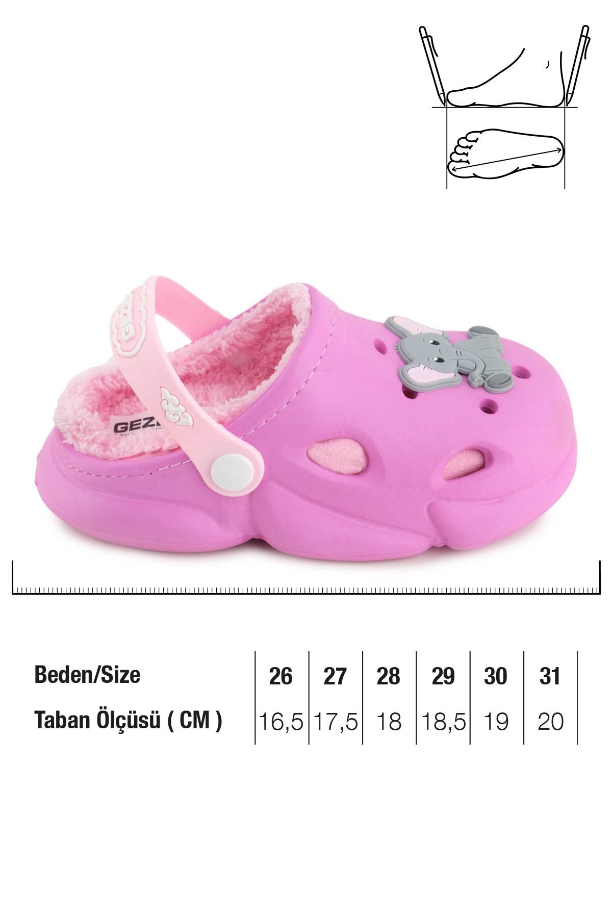 GEZER-Girl's Winter Eva Plush Inside Home School Nursery Slippers Sandals 2