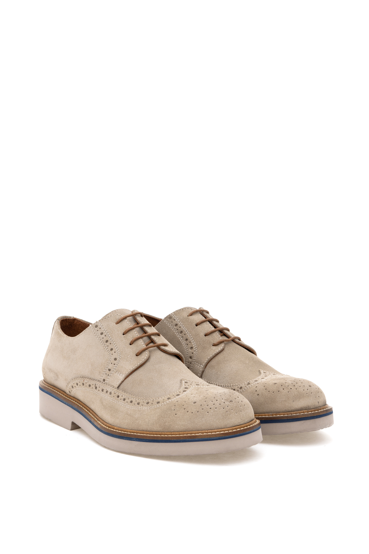 کفش راحتی چرم ۱۰۰٪ بژ ۵۰۲۹۶۱۲۸-VR011 پیر کاردین کفش کژوال Pierre Cardin