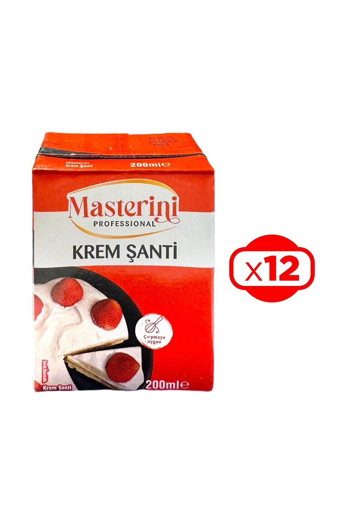 MASTERİNİ MASTERİNİ Krem Şanti 200 ml x 12 Adet