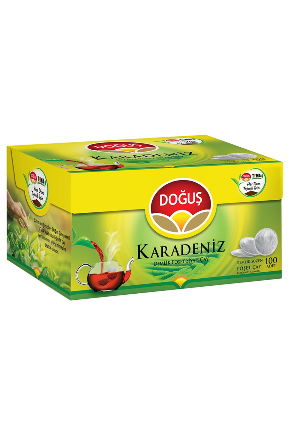 Doğuş Karadeniz Demlik Poşet Bergamot Aromalı Çay 100x3.2 gr