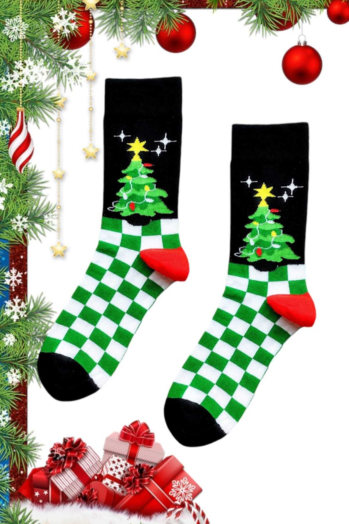 ZEYZEY MONKEY-New Year's Themed New Year's Socks Set in a Special Gift Box of 5 4