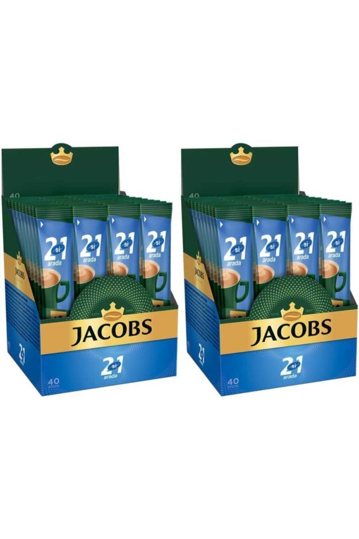 Jacobs 2'si 1 Arada Karışım Kahve 80 Adet (40'lı Kutu X 2 )