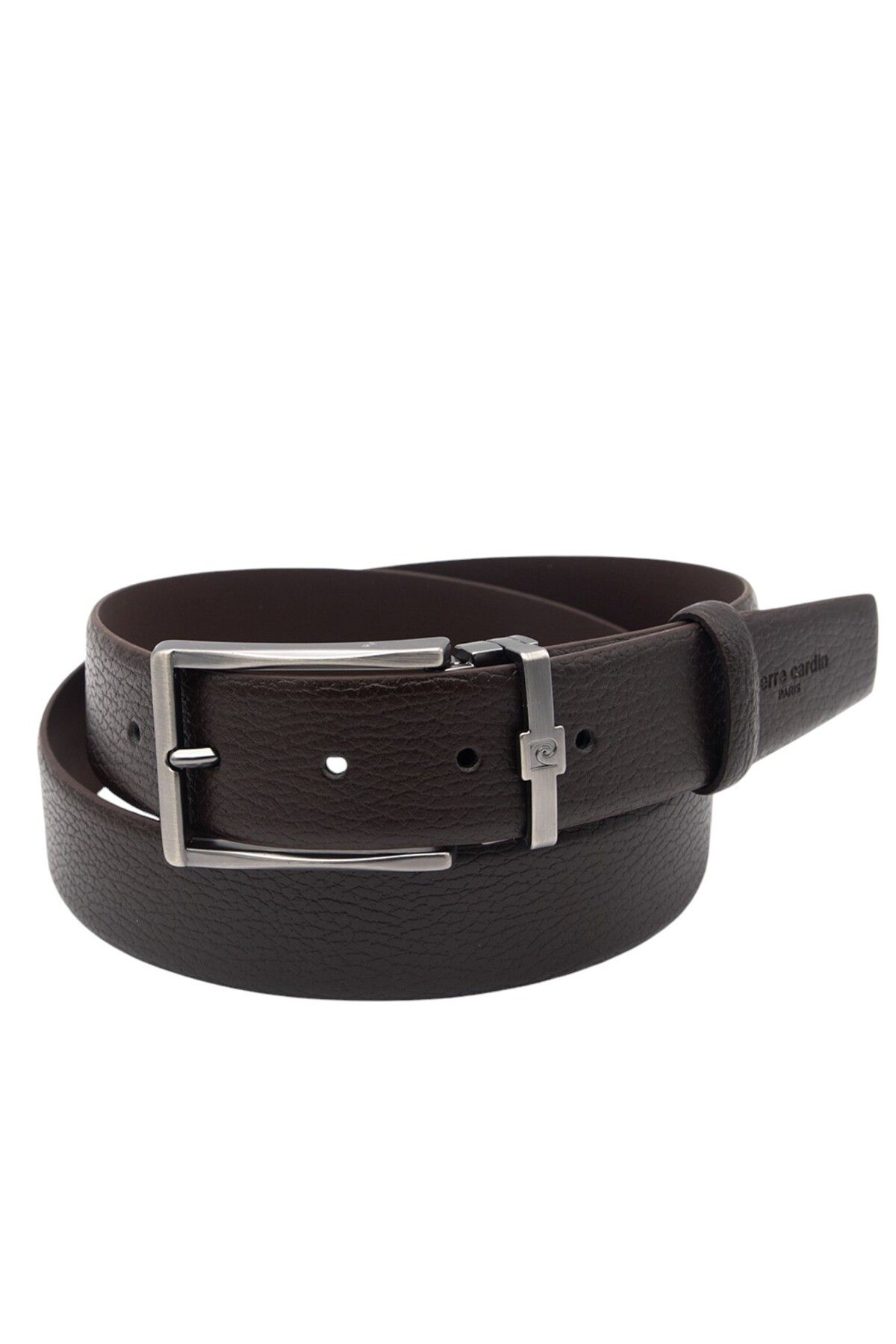 Pierre Cardin-Brown Floater Leather Men's Belt Pc100Fk42 2