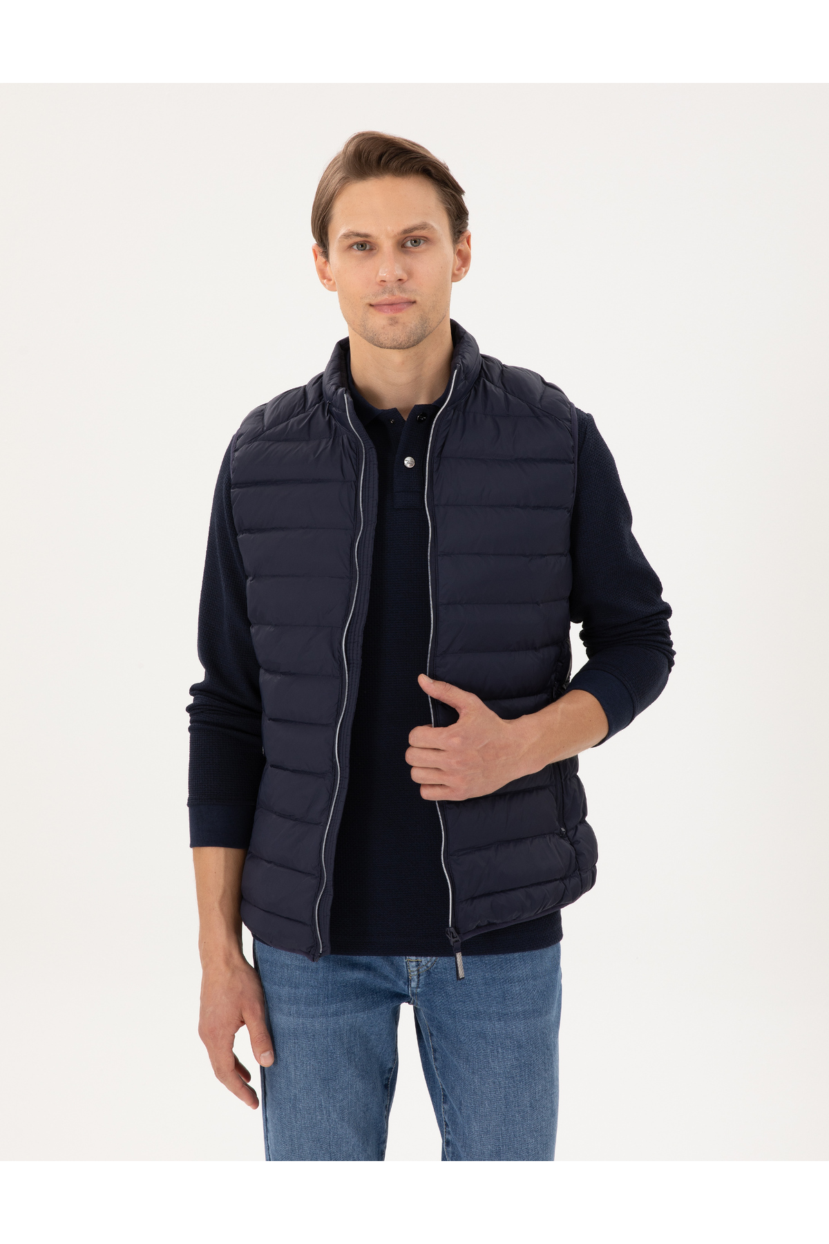 Pierre Cardin Lacivert Ultra Hafif Şişme Yelek 50292913-VR033