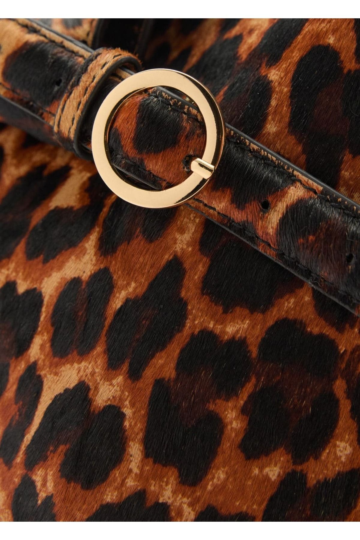 MANGO Woman-Shopper Bag with Leopard Print 6